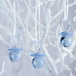 Adorox 2.5'' Blue Acrylic Baby Pacifier Shower Favor (Blue (36 Pieces)