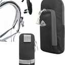 Backpack Strap Pouch,Backpack Accessories Shoulder Pouch,Smartphone Strap Pack, Back Pack Strap Pocket Attachment Bag for Hikers, Lightweight Phone Holder Pack for Sports Hiking Camping