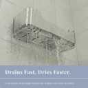 Bathtub Toy Storage Clear Bath Toy Holder with Drainage Holes, Wall-Mounted No-Drill Organizer for Kids Tub Toys