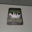 Cluck Vintage Vegans Chicken Metal Signs Vintage Bar Garden Bathroom Kitchen Pubs Man Cave Gift 8x12inch