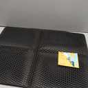 Cat Litter Mat - 23.2'' x 29.1'' Large Litter Trapping Mat, Easy to Clean Litter Box Mat, Waterproof, Urine-Proof, Non-Slip Kitty Litter Mats for Floor, Black