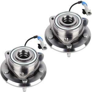 PAROD 513276 [Set of 2] Front Wheel Hub Bearing Assembly Compatible with 2007-2009 Chevy Equinox, Pontiac Torrent, Suzuki XL-7, 2008-2010 Saturn Vue, 2012-2015 Captiva Sport, 5 Lugs w/ABS