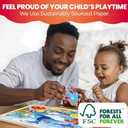 QUOKKA 4SET Puzzles for Kids Ages 4-6 - 24 Pcs Wooden Toddler Puzzles Ages 3-5 - Africa Ocean Animals Farm Learning Games for Boys and Girls 4-8 Year Olds