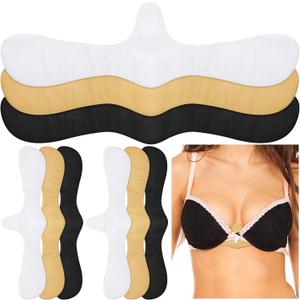 Boyiee 9 Pcs Cotton Bra Liners for Sweat Rash Liners Under Breasts Sweat Absorber Pads for Women Female