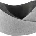 Travel Neck Pillow Airplane, Memory Foam Travel Pillows for Comfort on Sleeper Hold Compact and Ergonomic Design for Traveling Car Rides Home Road Trip Essentials for Adults and Kids (Grey)