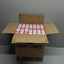 Kellogg’s Froot Loops Breakfast Cereal, Kids Cereal, Family Breakfast, Family Size, Original (70 small boxes)
