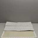 Collive Washable 2x3 Small Bathroom Rugs, Cotton Woven Rug for Entryway Tan Non Slip Indoor Doormat, Farmhouse Kitchen Carpets Boho Throw Rugs for Bedroom Entrance Front Door