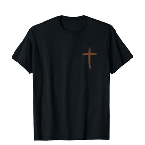 Christian Jesus Distressed Cross Faith T-Shirt. Size 150