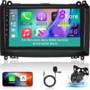 4+64G Android Car Radio for Mercedes Benz W906 Sprinter W169 W245 W639 Vito Viano - 9 Inch Stereo with Wireless Carplay and Android Auto & 32EQ DSP + AHD Rear View Camera