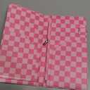 Cute Server Book for Waitress with Zipper & Magnetic Pockets  Retro Checkerboard Guest Check Holder Organizer for Restaurant Waitstaff (Hot Pink, Large)