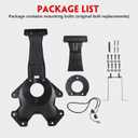 Spare Tire Holder Mounting Bracket Tire Carrier for Jeep Wrangler JK 07-18 with 3rd Third Brake Light Accessories 55397217AJ 68048581AA Aluminum Alloy Bracket (Smoke Lens)