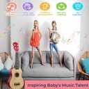 21 Inch Wooden Kids Toddler Child Children Acoustic Guitar Musical Instruments Ideal for 3-9 Year Old Boys Girls Gifts (Burlywood), Mini