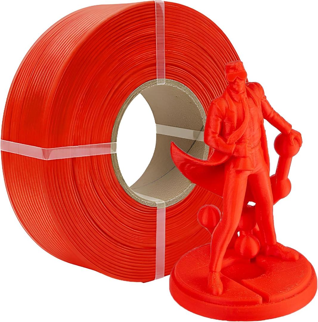 Polymaker Panchroma Refill Spool Red PLA 3D Printing Filament Refill, Compatible with All Reusable Spools and All Major FDM 3D Printers, Tangle-Free, Vibrant Colors, 1.75mm 1kg (Basic)