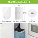 Teivio Trash Bags, 8 Gallon, 330 Count, Black, for Bathroom, Office, Industrial, Commercial, Janitorial, Municipal, Recycling