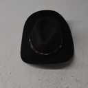 Jastore Kids Western Hats Boys Girls Cowboy Felt Hat Jazz Fedora Cowgirl Hats with Belt Buckle (3-6 Years, Black)