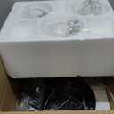 KoKo&Yukina 3-Light Globe Glass Pendant Light Modern Black Clear Globe Glass Chandelier Adjustable Length Pendant Lights Fixtures High Ceiling Light for Kitchen Island Foyer (Bulb & Remote Incl.)