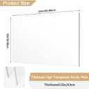 2 Pieces 1/8" Thick (3mm) Acrylic Sheets, Plexiglass Sheets, Clear Cast Plexiglass 12”x 24” with Protective Paper for Signs DIY Display Projects,Craft,Photo Frames