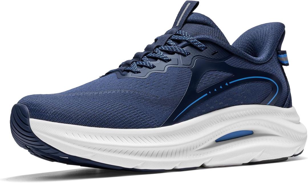 ALLSWIFIT Men's Slip On Stability Cross Trainer Walking Shoes Coushioning Support Non Slip Breathable Comfortable Workout StediCore Running Gym Fashion Sneaker US 10