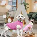 2 x Dog Pink Shirt for Large Dogs,Blank Plain Pink Cotton Shirts for Labrador,XXL Pink Rose
