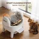RPZ Automatic Self-Cleaning Cat Litter Box for Large Cats & Multi-Cat Homes, Smart Electric Auto Cleaning Litter Box with Litter Mat & 2 Cleaning Solutions, Ideal for Busy Homes & Apartments