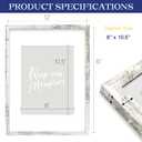 An&He 12x16 inch Picture Frame, White Simple Photo Frame for Decorative Artwork, Suitable for Tabletop, Desk, Bookshelf and Wall Display, Photo Gallery Decor