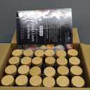 EDELHAUS Square Spice Jars with Bamboo Wooden Lid (Pack of 24) Spice Jars with Shaker Insert and 240 Labels - Bamboo Lid Glass Container for Spice Organisation [4.3 in  1.8 in]