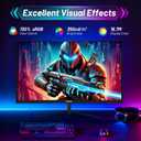 24 Inch Curved 180Hz Gaming Monitor, 1800R Curved Gaming Monitor, 1ms MPRT, FHD(19201080P), Freesync, HDMI2.0,DP1.4, VESA Mountable(HDMI Cable Incl.)
