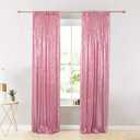 ShinyBeauty Sparkle Backdrop Curtain Fuchsia Pink 2 Panels Set Sequin Photo Backdrop 2FTx8FT Sequin Backdrop Curtain Pack of 2