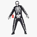 Morph Mens Skeleton Costume, Adult Skeleton Costume, Halloween Skeletons Suit Adults, Halloween Costumes for Men, L