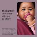 Tommee Tippee Ultra-Light StayPut Pacifier, One-Piece Silicone Design, 6-18m, 4 Pack