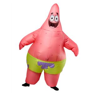 Rubies SpongeBob SquarePants Patrick Star Cute Inflatable Costume With Built-In Fan for Kids, for Themed Parties and Halloween, One Size Rubies SpongeBob SquarePants Patrick Star Cute Inflatable Costume With Built-In Fan for Kids, for Themed Parties and Halloween, One Size