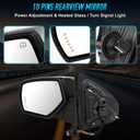 Side View Mirror Compatible with Chevy Silverado/GMC Sierra 1500 2014-2018, 10 Pins Driver Side Mirrors for 2015-2019 Silverado/Sierra 2500HD 3500HD with Puddle & Signal Light, Heated Power Glass
