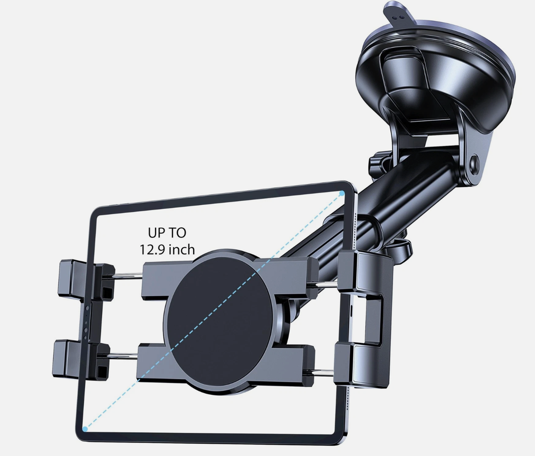 Tablet Holder for Car ipad Holder for Car【Windshield+Dash】Suction Cup ipad Mount for Truck Stand【360° 】Tablet Car Mount soporte para tableta para auto for All 4.7"12.9" Apple iPad Samsung Galaxy Tab
