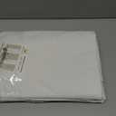 H.VERSAILTEX Linen Curtains 100% Blackout Curtains for Bedroom 96 inch Long Full Light Blocking Nature Linen Blended Window Curtains for Living Room Nickel Grommet (2 Panels, Heathered White)