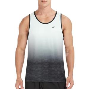 EZRUN Men's Tank Tops Quick Dry Workout Swim Beach Shirts Sleeveless Shirts for Bodybuilding Gym Fitness Training Size XL