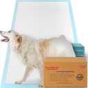 PETSWORLD Premium Extra Large Dog Pee Pads (43" x 74") Jumbo Puppy Training & Incontinence Pads for Large Dogs & Multi-Pet Homes Leak-Proof, Odor Control, 5-Layer Absorbency, 25 Count