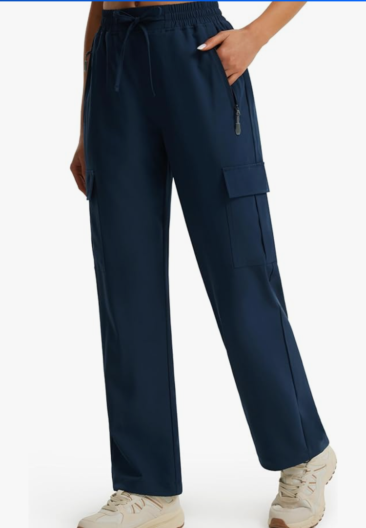 Libin Women's Hiking Pants Lightweight Quick Dry Cargo Pants Petite/Regular/Tall Casual Work Travel Safari Clothes Small