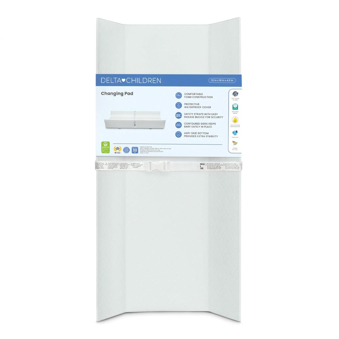 Delta Children Foam Contoured Changing Pad with Waterproof Cover