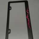 Pink Mountain License Plate Frame Mountains License Plate Holder Personalise Stainless Steel Funny Design Compatible with Standard License Plate Frames for USA and Canada 6 X 12 Inch with Screws