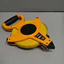 LAND 165FT/50M Heavy Duty Fiberglass Tape Measure - 1/2-Inch Wide, Dual Inch/Metric Scale, Durable Open Reel Measuring Tape for Surveying, Engineering, Runway Construction