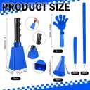 21 Pcs Cheer Cheerleader Team Items, Spirit Game Day World 2026 Stadium Events Accessories Bulk 9" Cow Bell Megaphones Hand Clapper for Sporting Events Soccer Football Basketball Event