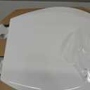 BEMIS 500EC 390 Toilet Seat with Easy Clean & Change Hinges, 1 Pack Round, Cotton White