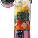 Ninja Blast Portable Blender, Cordless, 18oz. Vessel, Personal Blender For-Shakes and Smoothies, BPA Free, Leakproof-Lid and Sip Spout, USB-C Rechargeable, Dishwasher Safe, Metallic Cherry, BC151RD, Metallic Re