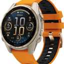 20mm Silicone Watch Bands Compatible for Garmin Fenix 8 43mm/ Fenix 7S Pro/7S/ Fenix 6S Pro/6S/ Fenix 5S Plus/5S, Quickfit Rose Gold Buckle Soft Strap garmin epix 2 42mm Women Men