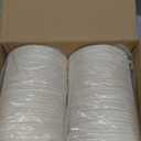 Paper Bowls 260 Packs, 12 OZ Disposable Paper Bowls Heavy Duty, Eco-Friendly White Disposable Hot Soup Bowls Bulk, Compostable Bamboo Bowls 350ml for Party, Camping, Birthday, Festivals