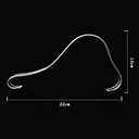 Teensery Acrylic Clear Sandal Shoe Store Display Stand Shoe Supports Shaper Forms Inserts (10)