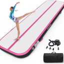 Estgora Gymnastics Mat for Tumbling Tumble Track, Thick Inflatable Gymnastic Training Equipment for Kids Home Gym Cheerleading with Electric Pump