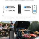 GoveeLife Smart Wireless Meat Thermometer with Bluetooth WiFi Ultra Range, Digital Oven Thermometer with Accuracy 1.8F, Charge Magnetic Base, Alarm, Kitchen Tools Suitable for BBQ, Grill, Smoker