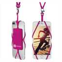 Gear Beast Cell Phone Lanyard - Universal Neck Phone Holder w/Card Pocket and Silicone Neck Strap - Compatible with Most Smartphones, Hot Pink