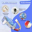 WR57X30890 WR57X30891 Refrigerator Water Inlet Valve Compatible with GE Refrigerator, GSS25GSHNCSS GSS25GYPFCFS GSS25GMHKCES GNE25JYKGFFS etc. Replacement Part WR57X26569 WR57X30891 4960186 AP6891693